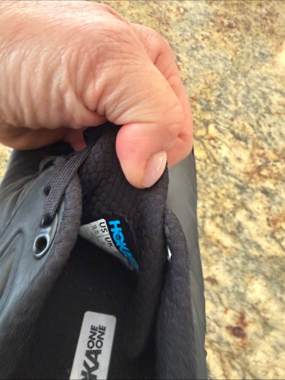 Hoka Men's Black Athletic Sneakers - Picture 2 of 4